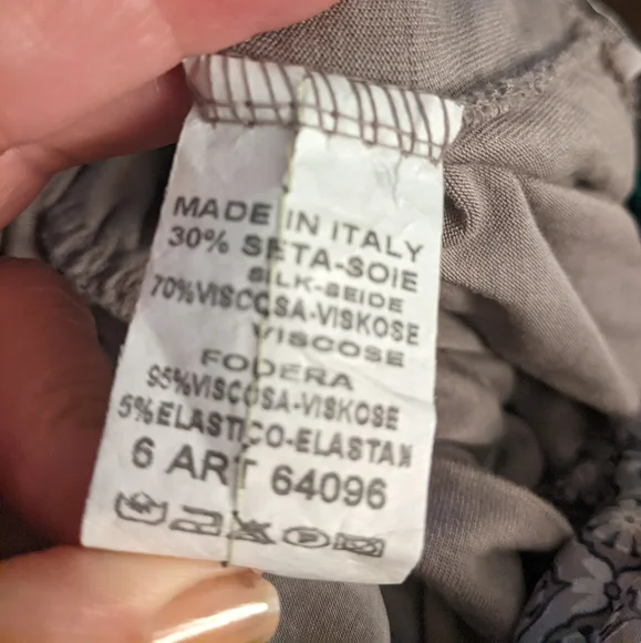 Yogui|Bohemian Wide leg Silk pants made in Italy  6 - Picture 13 of 13